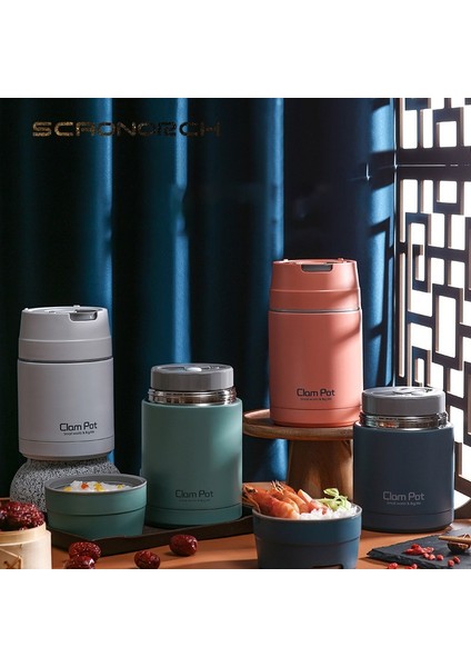 Kahve 800 ml Gıda Termal Kavanoz Çorba Gruel Paslanmaz Çelik Vakum Yemek Kabı Ofis Yalıtımlı Termos Kaşıklı Konteynerler 800 ml 1000 ml (Yurt Dışından)