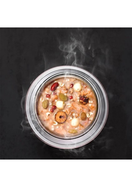 Kahve 800 ml Gıda Termal Kavanoz Çorba Gruel Paslanmaz Çelik Vakum Yemek Kabı Ofis Yalıtımlı Termos Kaşıklı Konteynerler 800 ml 1000 ml (Yurt Dışından)