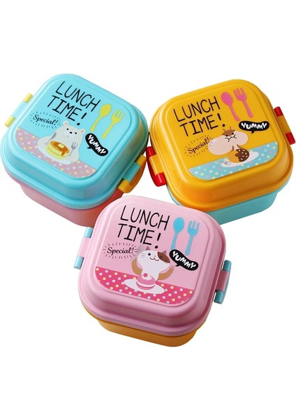 Pembe Karikatür Sağlıklı Plastik Öğle Yemeği Kutusu Mikrodalga Fırın Öğle Yemeği Bento Kutuları Gıda Kabı Yemek Takımı Çocuk Çocuk Öğle Yemeği Kutusu (Yurt Dışından) fiyatları