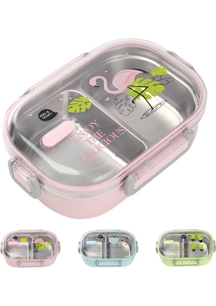 Mavi Fil 700 ml Shaı Sıcak Tutmak Gıda Kabı Bölmeli Taşınabilir Japon Öğle Yemeği Kutusu Sofra 304 Paslanmaz Çelik Çocuklar Bento Kutusu (Yurt Dışından)