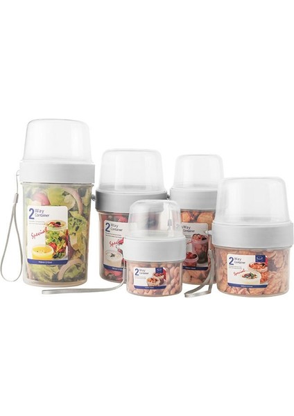 D Kahvaltı Yulaf Ezmesi Tahıl Fındık Yoğurt Salata Bardağı Mühürlü Konteyner Seti Çatal Sos Fincan Kapağı Bento Tuppers Gıda Konik Kase Öğle Yemeği Kutusu (Yurt Dışından)