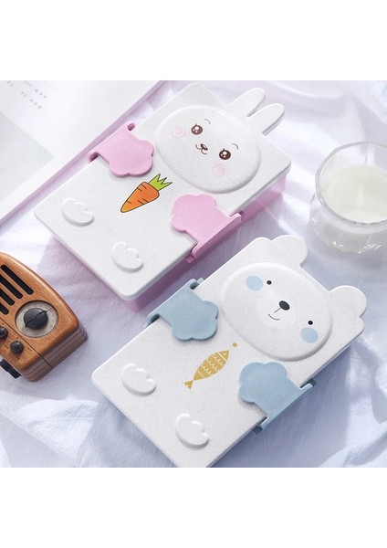 H Sevimli Bento Yemek Kabı Kawaii Çocuklar Için Okul Çocukları Japon Tarzı Anaokulu Çocuk Ekmek Sandviç Yiyecek Kutusu Plastik (Yurt Dışından) modelleri