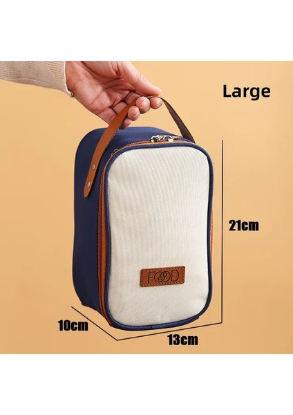 Büyük Çanta Çocuk Isıtıcı Bento Yemek Kabı Paslanmaz Çelik Çorba Kaşıklı Fincan Mühür Isı Koruma Gıda Yalıtımlı Öğle Yemeği Çantası Öğrenciler Için (Yurt Dışından)