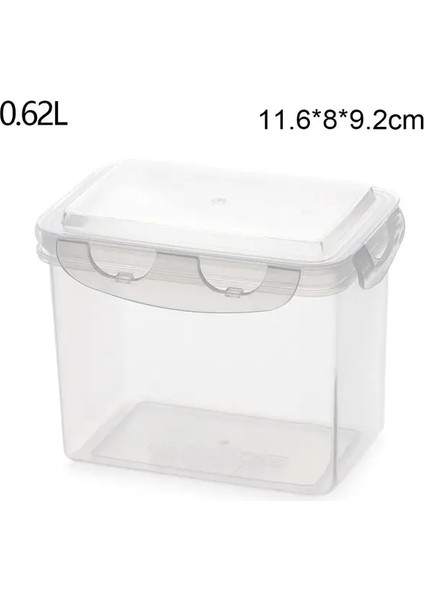 0.62L 7 Boyutları Plastik Bento Kutusu Piknik Aperatif Yemek Saklama Kabı Gıda Hazırlama Yemek Kabı Kamp Tencere Çocuklar Okul Yemek Takımı (Yurt Dışından)