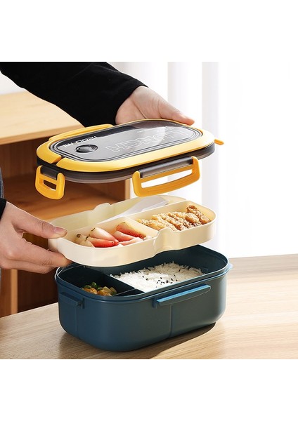 Yeşil 1200ML 1200ML Çocuklar Için Öğle Yemeği Kutusu 2 Katmanlar Çocuk Mikrodalga Bento Kutusu Kaşık Çatal Taşınabilir Hermetik Sızdırmaz Yetişkinler Gıda Kabı (Yurt Dışından) fiyatları