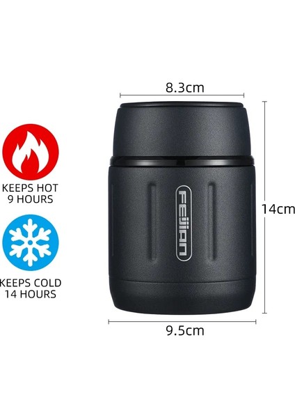 Orman Yeşili 500ML Feıjıan 500ML Gıda Termosu, 316 Paslanmaz Çelik Vakum Yalıtımlı Gıda Kavanoz Kaşıklı Çocuk Öğle Yemeği Kutusu (Yurt Dışından) modelleri