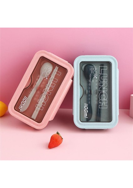 Pembe 480 ml Fincan 1100 ml Taşınabilir Öğle Yemeği Kutusu Çocuk Öğrenci Bento Kutusu Yemek Çubukları Kaşık Sızdırmaz Mikrodalga Gıda Saklama Kabı (Yurt Dışından) fiyatları