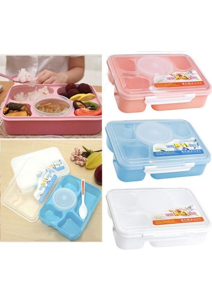 Pembe Japon Çocuk Yemek Kabı Bölmeli Fincan Taşınabilir Sızdırmaz Gıda Kabı Depolama Plastik Mikrodalga Bento Kutusu (Yurt Dışından) fiyatları