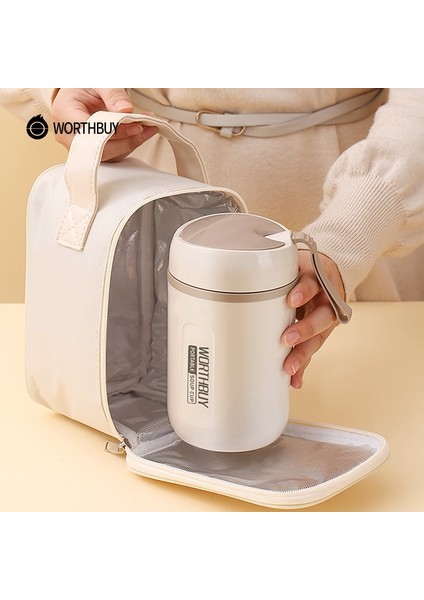 Yeşil 480 ml Worthbuy Termal Öğle Yemeği Kutusu Mikrodalga Güvenli 18/8 Paslanmaz Çelik Gıda Kabı Çocuk Yetişkin Sızdırmaz Öğle Yemeği Kabı Gıda Kavanoz (Yurt Dışından)