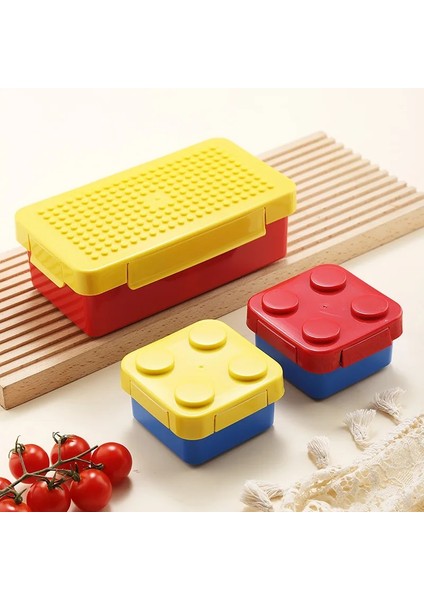 GM1066 1 Yaratıcı Yapı Taşları Öğle Yemeği Kutusu 1 Katmanlı Izgara Çocuk Öğrenci Bento Kutusu Çatal Kaşık Sızdırmaz Mikrodalga Okul (Yurt Dışından) indirimleri