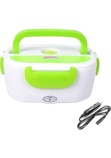 12 V Yeşil 1 Elektrikli Isıtma Gıda Sınıfı Konteyner 220 V Veya 12 V Bento Öğle Yemeği Kutusu Çocuklar Için Taşınabilir Isıtıcı 4 Toka Yemek Takımı Setleri/kablo Hattı (Yurt Dışından)