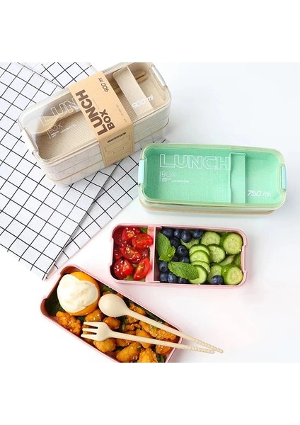 Pembe Mutfak 900 ml Mikrodalga Yemek Kabı Buğday Samanı Yemek Takımı Gıda Saklama Kabı Çocuk Çocuk Okul Ofis Taşınabilir Bento Kutusu (Yurt Dışından) modelleri