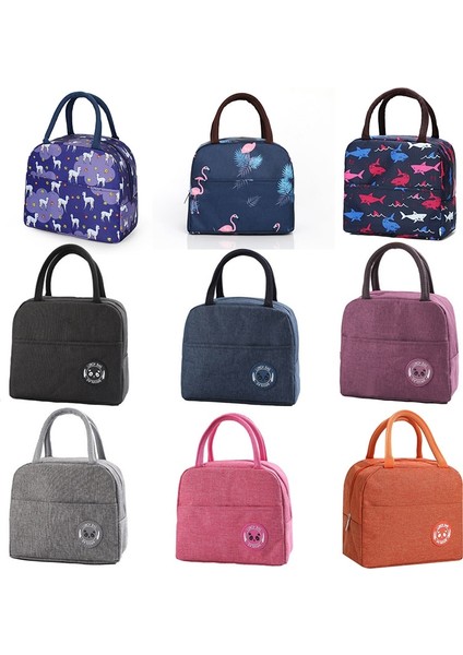 Gri Hafif Öğle Yemeği Kutusu Yalıtım Çantası Kalınlaşmış Sevimli Öğle Yemeği Çantası Yalıtımlı Öğle Yemeği Kutusu Bento Kese Termal Gıda Piknik Çantaları Kese (Yurt Dışından) fırsatları