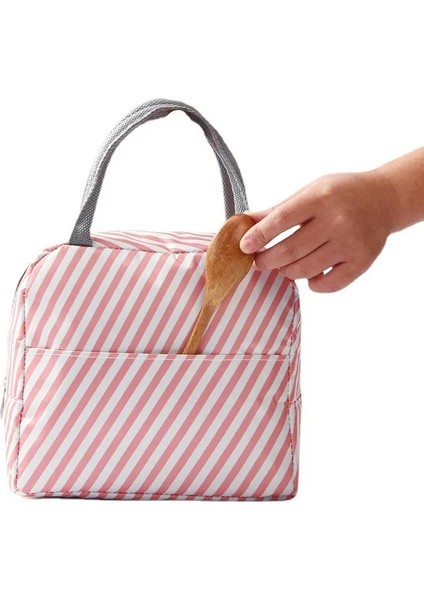 Gri Hafif Öğle Yemeği Kutusu Yalıtım Çantası Kalınlaşmış Sevimli Öğle Yemeği Çantası Yalıtımlı Öğle Yemeği Kutusu Bento Kese Termal Gıda Piknik Çantaları Kese (Yurt Dışından) indirimleri