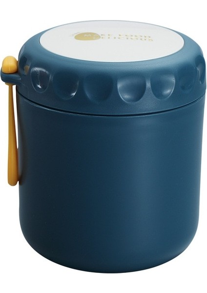 Mavi-B Paslanmaz Çelik Çorba Şişesi 400 ML-500 ml Termos Öğle Yemeği Kutusu Çocuklar Için Kaşıkla Çocuk Okul Bpa Ücretsiz Sızdırmaz Gıda Kabı (Yurt Dışından)