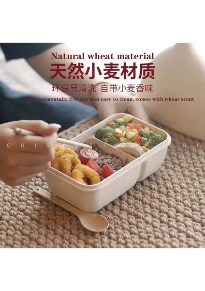 3-Pembe Set 850ML 850ML 1100ML Buğday Samanı Yemek Kabı Sağlıklı Malzeme Bento Kutuları Mikrodalga Yemek Takımı Gıda Saklama Kabı Öğle Yemeği Kutusu Ланч Бокс (Yurt Dışından) modelleri