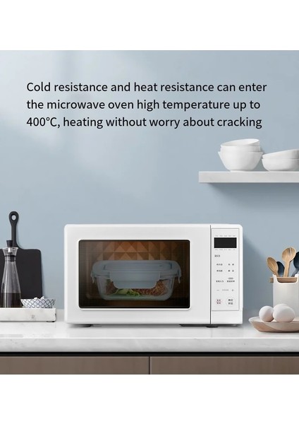 Mavi 1040 ml L 1 Adet Çocuklar Için Öğle Yemeği Kutusu Gıda Sınıfı Mühürlü Dondurulmuş Cam Sebzelik Buzdolabı Özel Isıtma Cam Öğle Yemeği Kutusu Mikrodalga Fırın (Yurt Dışından) modelleri