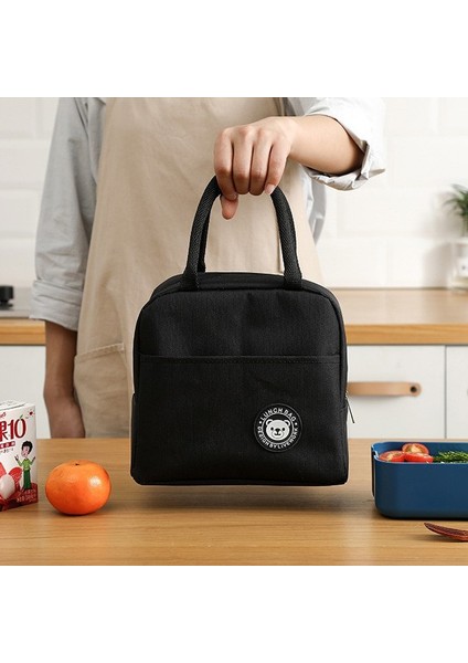 Gri Taşınabilir Bento Öğle Yemeği Çantası Alüminyum Folyo Yalıtım Gıda Saklama Çantası Yemek Kabı Kamp Okul Çocuk Isıtıcı Saklama Kutusu Mutfak (Yurt Dışından) modelleri