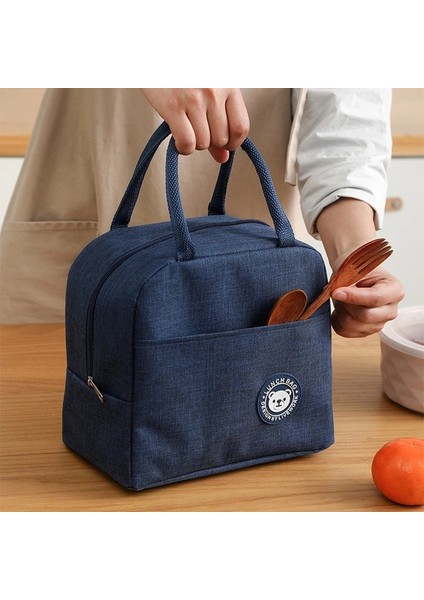 Gri Taşınabilir Bento Öğle Yemeği Çantası Alüminyum Folyo Yalıtım Gıda Saklama Çantası Yemek Kabı Kamp Okul Çocuk Isıtıcı Saklama Kutusu Mutfak (Yurt Dışından) fırsatları