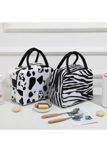 03 Öğle Yemeği Çantası Kolu Yalıtım Soğutucu Çanta Kadın Çocuk Öğle Yemeği Kutusu Piknik Seyahat Taşınabilir Gıda Depolama Kahvaltı Termal Gıda Çantası (Yurt Dışından) fiyatları