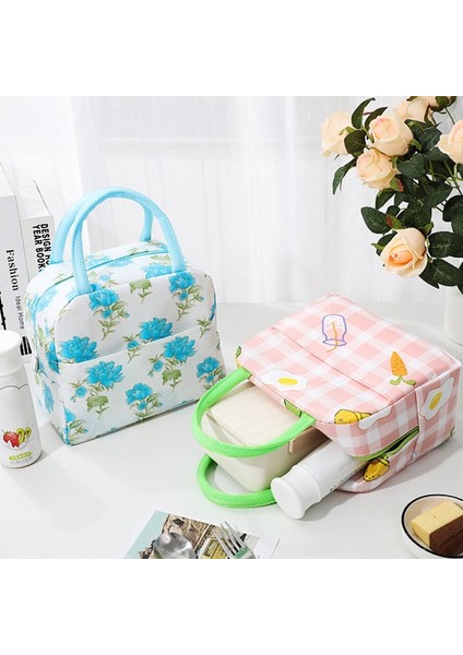 03 Öğle Yemeği Çantası Kolu Yalıtım Soğutucu Çanta Kadın Çocuk Öğle Yemeği Kutusu Piknik Seyahat Taşınabilir Gıda Depolama Kahvaltı Termal Gıda Çantası (Yurt Dışından) modelleri