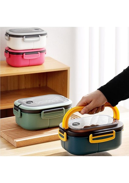 1200ML-006 Taşınabilir Mühürlü Öğle Yemeği Kutusu 2 Katmanlı Örgü Çocuklar Sızdırmaz Bento Aperatif Kutusu Çatal Bıçak Takımı Mikrodalga Güvenli Gıda Saklama Kabı (Yurt Dışından) fırsatları