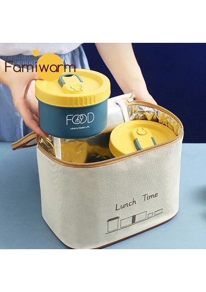 1 Kat E600ML Paslanmaz Çelik Vakum Termal Öğle Yemeği Kutusu Yalıtımlı Öğle Yemeği Çantası Gıda Isıtıcı Konteyner Termos Çorba Bardağı Bento Kutusu Çocuklar Için Öğrenci (Yurt Dışından)