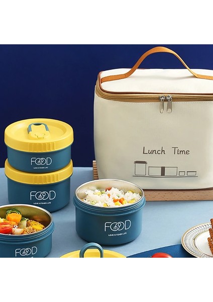 1 Kat E600ML Paslanmaz Çelik Vakum Termal Öğle Yemeği Kutusu Yalıtımlı Öğle Yemeği Çantası Gıda Isıtıcı Konteyner Termos Çorba Bardağı Bento Kutusu Çocuklar Için Öğrenci (Yurt Dışından)
