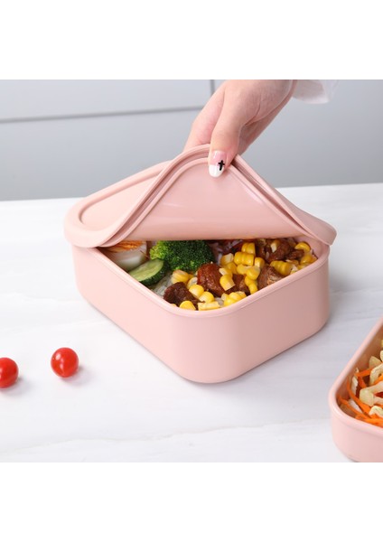 S-Pembe Silikon Bento Kutuları Öğle Yemeği Kabı, Yonghao Sızdırmaz Öğle Yemeği Kabı, Bpa Içermeyen, Bulaşık Makinesinde Yıkanabilir (Yurt Dışından)