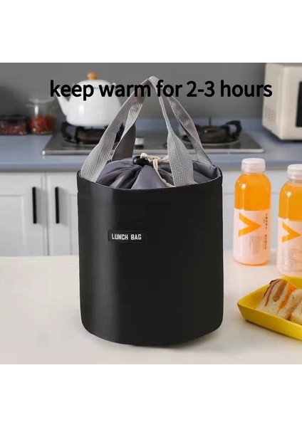 Gümüş 1000 ml Termos Gıda Kabı Paslanmaz Çelik Öğle Yemeği Kutusu 2 Katmanlı Taşınabilir Termo Yalıtımlı Kase Yalıtım Çantası Sıcak Bento Sofra (Yurt Dışından)