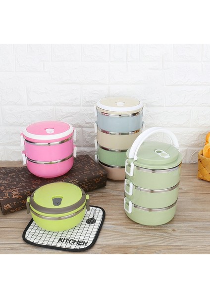 Turuncu 1 Çevre Dostu Paslanmaz Çelik Mühürlü Öğle Yemeği Kutusu Taşınabilir Bento Kutusu Isı Yalıtım Yemek Kovası Gıda Kapları Mutfak Yemek Takımı (Yurt Dışından) indirimleri