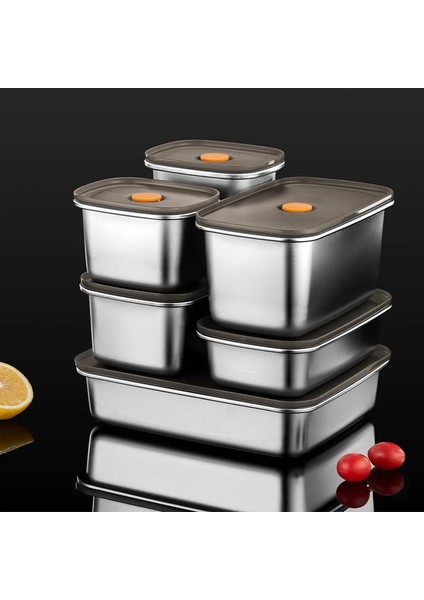 550ML 304 Paslanmaz Çelik Taze Tutma Kutusu Buzdolabı Vakumlu Gıda Meyve Saklama Kapları Dondurucu Mühürlü Sızdırmaz Bento Yemek Kabı (Yurt Dışından) modelleri