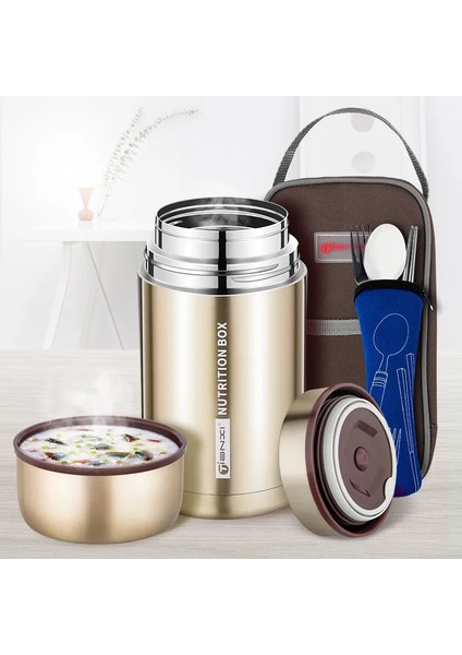750ML Set 1 Gıanxı Çok Fonksiyonlu Kızarmış Beher Büyük Kapasiteli Termos Paslanmaz Çelik Öğle Yemeği Kutusu Gıda Çorba Şişesi Kabı (Yurt Dışından) fiyatları