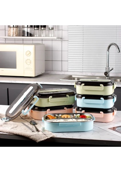 Bej 900ML Plastik 304 Paslanmaz Çelik Öğle Yemeği Kutusu Bento Kutusu Çocuklar Için Çorba Kasesi Kaşık ve Yemek Çubukları ile Öğle Yemeği Konteyneri Gıda Saklama Kutusu (Yurt Dışından) modelleri