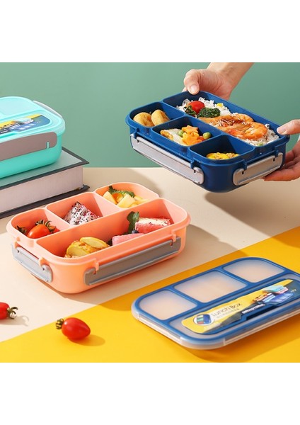 Yeşil 1000ML Öğle Yemeği Kutusu - Çocuklar Için Bento Tipi Sızdırmaz Öğle Yemeği Kabı, Erkekler ve Kızlar Için Uygun Bpa Içermeyen Mikrodalga Bulaşık Makinesi Güvenliği (Yurt Dışından)