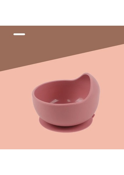 YH990PINK 1 2 Adet/takım Silikon Bebek Besleme Kase Sofra Çocuklar Için Su Geçirmez Vantuz Kaşıkla Çocuk Yemekleri Mutfak Bebek Şeyler (Yurt Dışından)