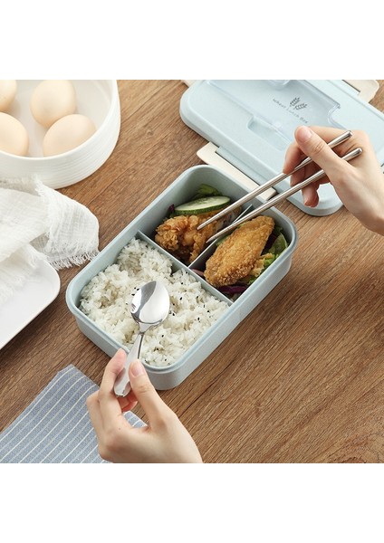 Termos Bardak Kırmızı Mikrodalga Öğle Yemeği Kutusu Buğday Samanı Yemek Takımı Kaşık Çubuklarını Gıda Saklama Kabı Çocuk Çocuk Okul Ofis Bento Kutusu (Yurt Dışından) fırsatları