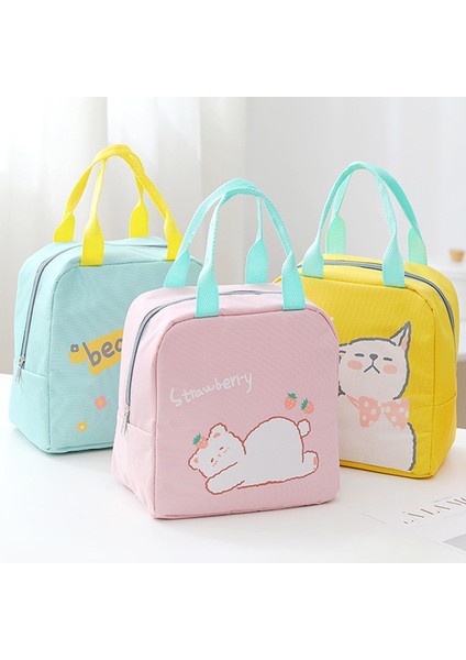 018 Çanta Taşınabilir Öğle Yemeği Çantaları Yemek Kabı Termal Öğle Yemeği Gıda Çantaları Çocuklar Için Soğutucu Çanta Termos Konteyner Saklama Çantası Kadın Çocuklar Için (Yurt Dışından) modelleri