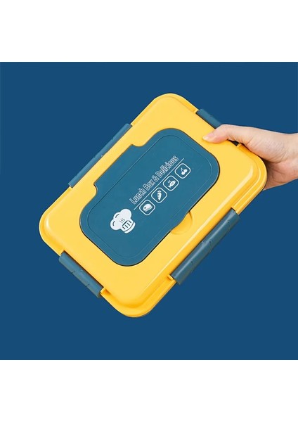 Mavi 3 Izgaralar 4/5 Bölme Öğle Yemeği Kutusu Küçük Kase ile Bento Kutusu Okul Çocuklar Için Ofis Çalışanı Mikrodalga Isıtma Gıda Konteyner Saklama Kutusu (Yurt Dışından) fırsatları