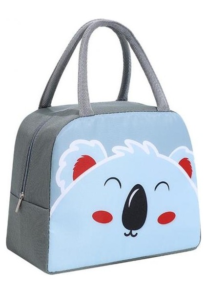 Gri Koala Karikatür Öğle Yemeği Çantası Taşınabilir Yalıtımlı Termal Öğle Yemeği Kutusu Piknik Malzemeleri Çanta Kadın Kız Çocuk Çocuk 2022 Yeni Piknik Çantaları (Yurt Dışından)