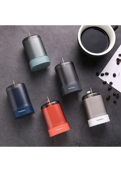 Gri 5 Renk Ev Yaratıcı Otomatik Olarak Açılan Kürdan Kutusu Uygun Yaşam Ev Oturma Odası Yemek Odası Kürdan Saklama Kutusu (Yurt Dışından) fırsatları