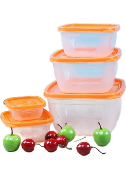 Yuvarlak Mavi 5 5 Parça Setleri Plastik Yemek Kabı Taşınabilir Kase Gıda Kabı Öğle Yemeği Kutusu Çevre Dostu Gıda Saklama Kutuları Mutfak Mühür Kutusu (Yurt Dışından) fiyatları