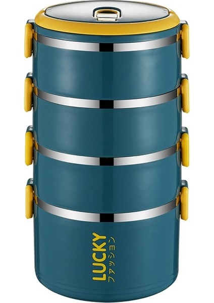 4 Sarı Çok Katmanlı Öğle Yemeği Kutusu Paslanmaz Çelik Yalıtımlı Bento Gıda Kabı Depolama Taşınabilir Açık Piknik Sızdırmaz Okul Sofra (Yurt Dışından) fiyatları