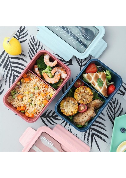 Yeşil 480 ml Bardak 1100 ml Taşınabilir Öğle Yemeği Kutusu Çocuk Öğrenci Bento Kutusu Yemek Çubukları Kaşık Sızdırmaz Mikrodalga Gıda Saklama Kabı (Yurt Dışından)