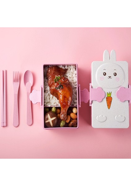 14X12.3X7.8CM Sevimli Bento Yemek Kabı Kawaii Çocuklar Için Okul Çocukları Japon Tarzı Anaokulu Çocuk Ekmek Sandviç Yiyecek Kutusu Plastik (Yurt Dışından) fiyatları