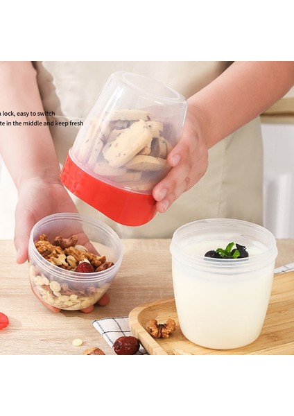 Gri 1070 ml 1l Taşınabilir Kahvaltı Yulaf Ezmesi Tahıl Fındık Yoğurt Salata Bardağı Konteyner Çatal Sos Bardak Kapaklı Bento Yiyecek Kasesi Mutfak Öğle Yemeği Kutusu (Yurt Dışından) modelleri