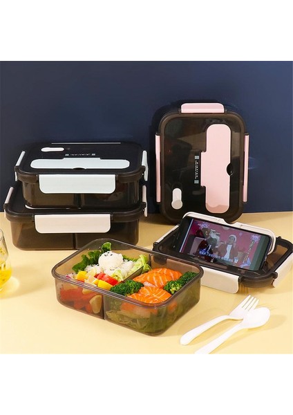 D Resimde Gösterildiği Gibi Plastik Öğle Yemeği Kutusu Mühürlü Buzdolabı Bento Kutusu Öğrenci Ofis Çalışanı Öğle Yemeği Bento Kutusu Fast Food Kutusu Ev Mikrodalga Mevcut (Yurt Dışından) modelleri