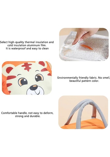 Yeni 2023 Karikatür Öğle Yemeği Çantaları Taşınabilir Yalıtımlı Termal Öğle Yemeği Kutusu Piknik Malzemeleri Çanta Kadınlar Kız Çocuklar Için Süt Şişesi Çocuk (Yurt Dışından) fırsatları