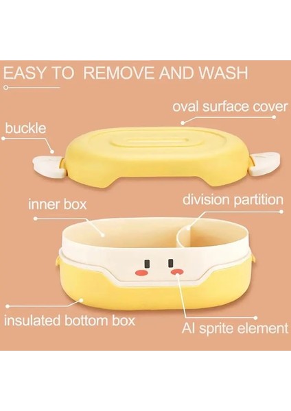 Yeşil 1 Adet Sevimli Bento Yemek Kabı Kawaii Çocuklar Için Okul Çocukları Japon Tarzı Anaokulu Çocuk Ekmek Sandviç Yiyecek Kutusu Plastik (Yurt Dışından) indirimleri