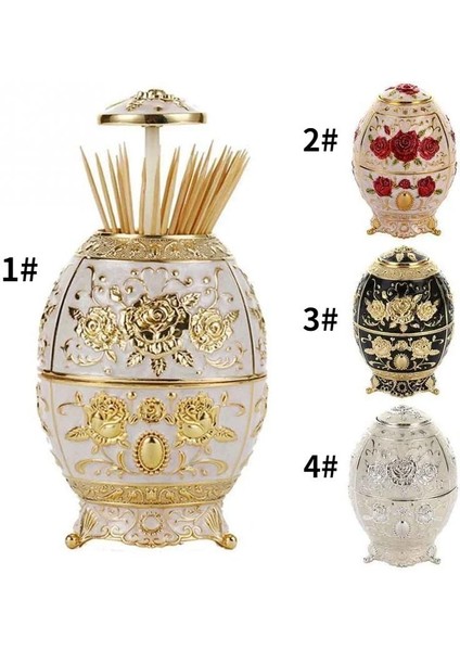 D Kırmızı Bakır Iskandinav Otomatik Itme Tipi Kürdan Kutusu Ev Yaratıcı Kürdan Tutucu Otel Restoran Moda High-End Kürdan Tutucu (Yurt Dışından)